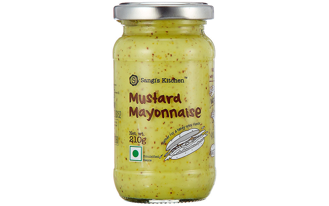 Sangi's Kitchen Mustard Mayonnaise    Glass Jar  210 grams